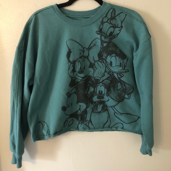 Disney Mickey & Friends Cropped Sweatshirt, Medium - Picture 1 of 3